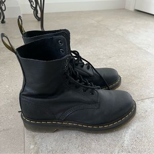 Women’s Black Dr.Martens Pascal 8-eye boot (soft leather) - US 10